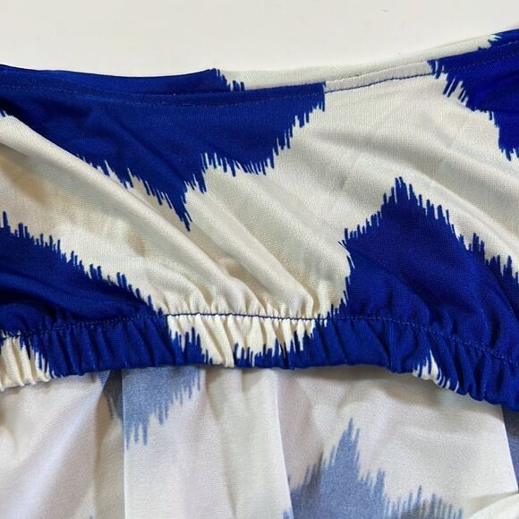 T-BAGS LOS ANGELES Women’s Sleeveless Mini Dress Blue/White Size Extra Small - Picture 6 of 11